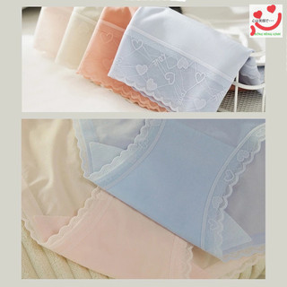 Combo 5 quần lót su lụa cạp phối ren tim mềm mại (quần ren tim)