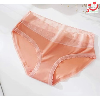 Combo 5 quần lót su lụa cạp phối ren tim mềm mại (quần ren tim)