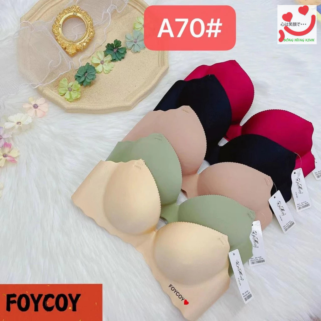 (TĂNG SIZE) Áo lót su đúc đệm bàn tay 3cm không gọng nâng đẩy dành cho V1 nhỏ lép ( áo trơn)