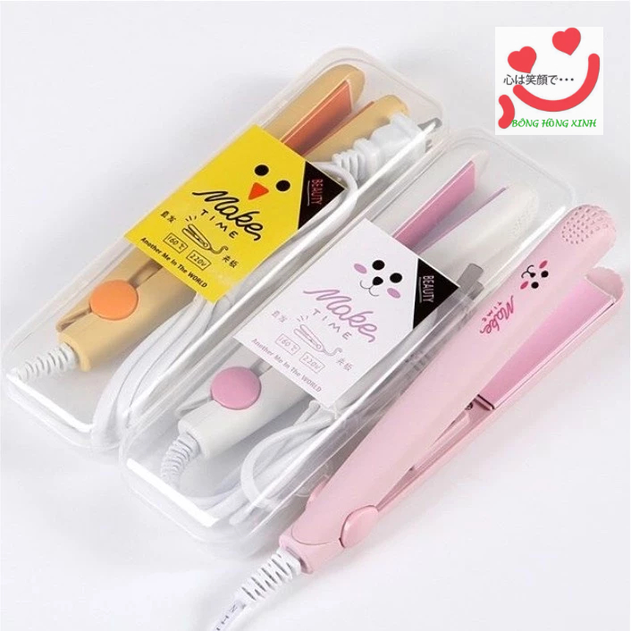 Máy Uốn Tóc Duỗi Tóc Mini Đa Năng Máy Làm Tóc Mini Máy Là Tóc Nhỏ Gọn