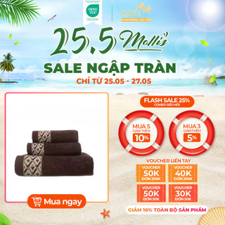 Khăn Mặt Khăn Gội Đầu Cotton Lapyarn Mollis FM4X 40x78cm dày dặn mềm mại thấm hút không đổ lông dùng cho gia đình spa