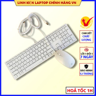 Bàn Phím Máy Tính Có Dây HP Slim Màu Trắng Cho Sinh Viên Dân Văn Phòng Tặng Kèm Chuột Bảo Hành 6 Tháng Linh Kiện Laptop