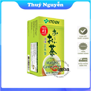 Combo 10 hộp trà gạo lứt túi lọc Ocha Matcha Genmaicha (Itoen) - 86g