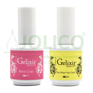 Base - top gelixir chính hãng nhập khẩu usa 15ml - sơn cao cấp giúp liên kết sơn lên màu tốt độ bền cao