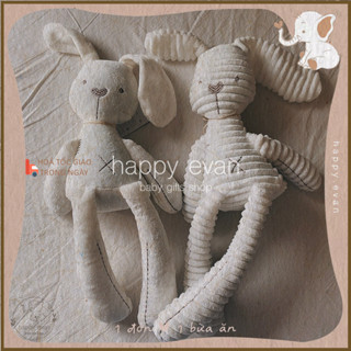 🅷🅴 Thỏ gấu bông nhồi bông, thỏ tai dài, thỏ bông, dou dou an toàn, thú nhồi bông đồ ghiền cho bé, cặp thỏ bông dễ thương