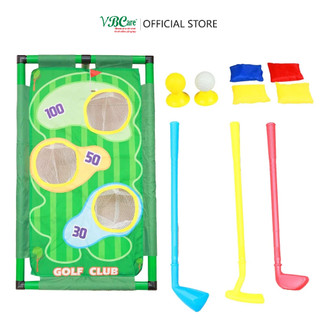 Bộ đồ chơi golf có sân golf, túi cát, giá đỡ VBC-D821-12 ngộ nghĩnh giúp thực hành mọi lứa tuổi
