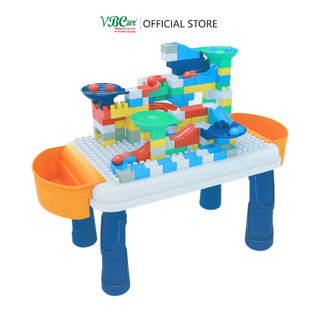 Bộ đồ chơi bàn học kèm 142 khối xếp hình VBC-6654A