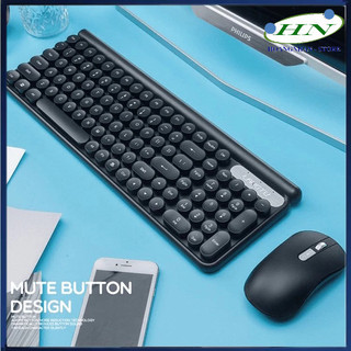 Bộ bàn phím chuột không dây LANGTU LT400 sạc pin dùng cho văn vòng, pc, laptop, tivi