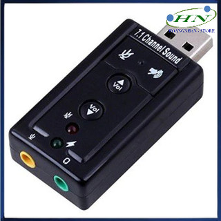 USB âm thanh SOUND 7.1 Cho Máy Tính Và Laptop - Có Nút Chỉnh Âm Lượng