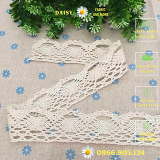 Ren viền trang trí bản 2.5cm và 2cm, ruy băng ren