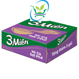 Thùng 30 gói mì gà sợi phở 3 miền
