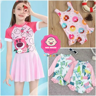 Đồ bơi liền thân nhiều họa tiết xinh xắn cho bé gái