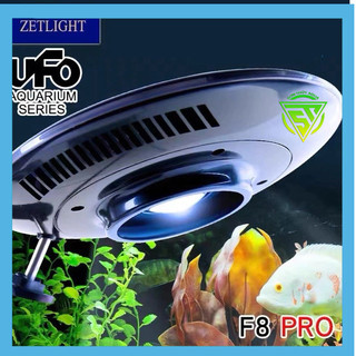 Đèn zetlight ufo f8 pro + chân kẹp a - đèn led cho hồ cá thủy sinh