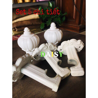 COMBO Thanh treo + phụ kiện(Tặng núm vén rèm)