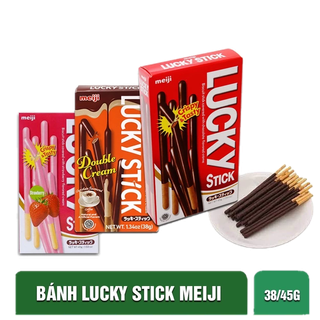 Bánh Que Lucky Stick Phủ Socola Meiji 45g