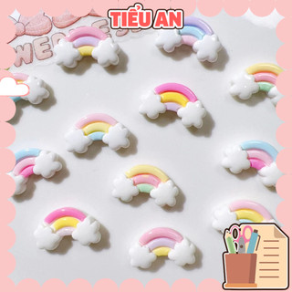 Charm slime/ dụng cụ charm trang trí đám mây cầu vồng xinh xắn - - giá 1 cái