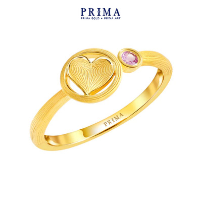 PRIMA Nhẫn 24K đính đá- BST Mini Heart - 165R0949