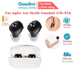Tai nghe trợ thính, máy trợ thính sạc pin không dây cho người già, người điếc goodmi gm-916