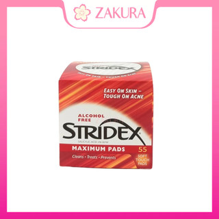 Stridex Salicylic Acid 2% Maximum Pads/Acid 0.5% Sensitive /Acid 1% Essential 55pads