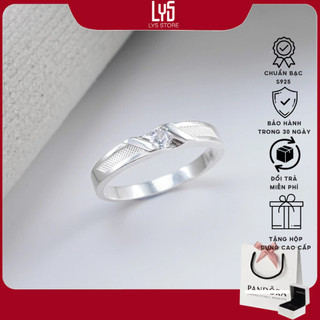 Nhẫn bạc nam nữ lys silver ring fullbox 8239- nhẫn bạc s925