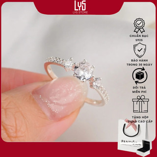 Nhẫn bạc nam nữ lys silver ring fullbox 8255- nhẫn bạc s925