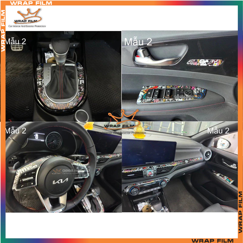 Bộ decal trang trí nội thất Cerato, k3