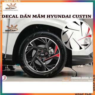 Decal dán mâm xe Hyuhdai Custin