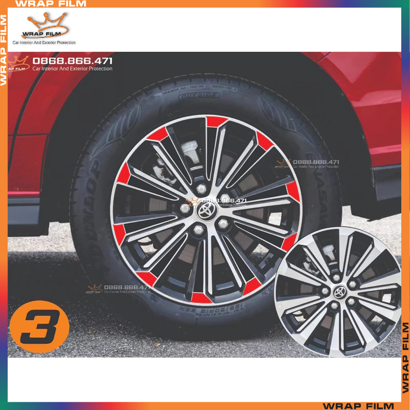 Decal dán mâm Toyota Veloz Cross , Avanza Premio