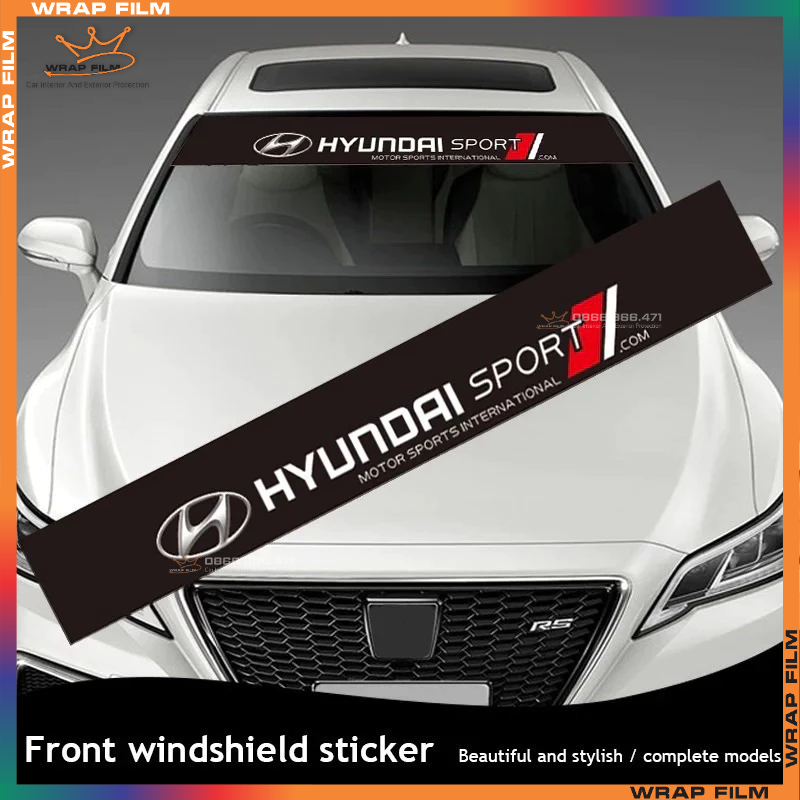 Tem trang trí kính lái ô tô - Tem PVC 3 lớp