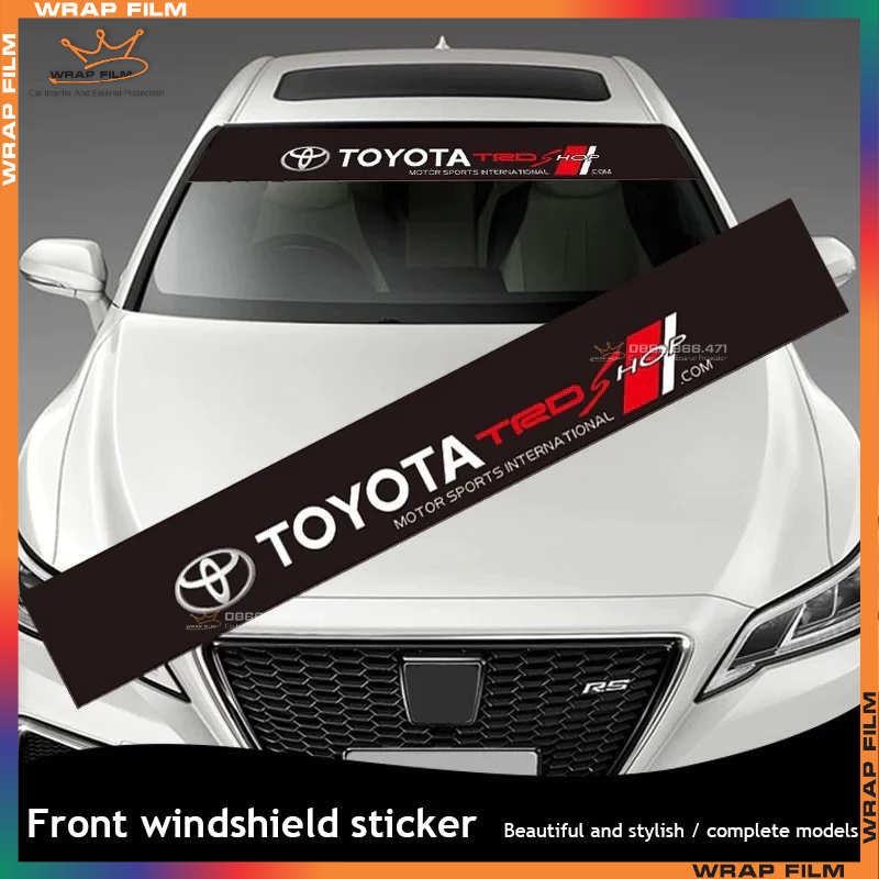 Tem trang trí kính lái ô tô - Tem PVC 3 lớp