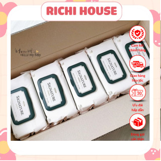Combo 5 gói - khăn giấy ướt bebesup signature - 1 gói 70m tờ - giấy dập ô nổi cao cấp