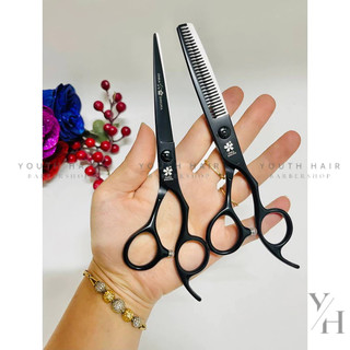 Bộ kéo cắt tỉa tóc Sakura thép nhật cao cấp, kéo cắt tóc chuyên nghiệp cho salon