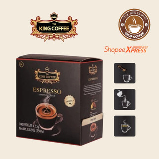 Cà phê hoà tan espresso tni king coffee hộp 100 gói * 2.5g /1 gói
