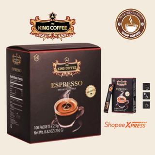 Cà phê hoà tan espresso tni king coffee hộp 100 gói * 2.5g /1 gói