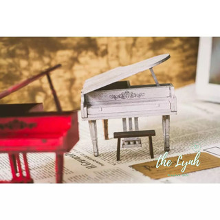 Đồ chơi lắp ghép gỗ 3d mô hình nhạc cụ piano guitar - mô hình lắp sẵn