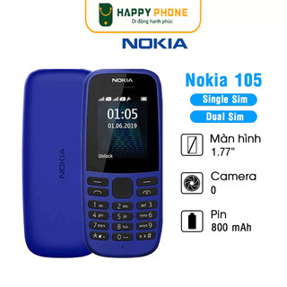 Điện thoại Nokia 105 - Hàng chính hãng, nguyên seal mới 100%