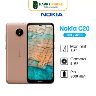 Điện thoại Nokia C20 (2GB/32GB) - Hàng Chính Hãng, Bảo Hành 12 Tháng