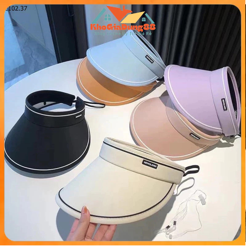 Mũ chống nắng rộng vành nửa đầu MENGLANSH 🍀 Nón nam nữ thời trang chống tia UV năng động , trẻ trung