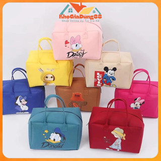 Túi Du Lịch, Túi Xách Đựng Đồ Đa Năng Đi Chơi, Đi Biển, Để Quần Áo, Cài Vali Vải Nỉ Xốp Nhiều Hoạ Tiết