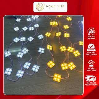 Led hắt 4 mắt đế sắt 3535 - chống nước