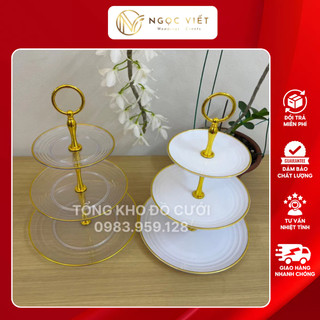 Đĩa nhựa mica 3 tầng