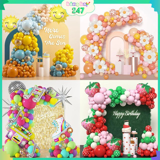Set Bóng bay trang trí tạo hình dáng vòm cung được yêu thích nhất, sinh nhật, sự kiện, khai trương
