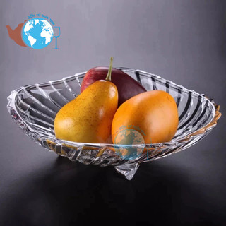 Dĩa thủy tinh 3 chân 106 / dĩa đựng thức ăn dĩa trái cây cực xinh