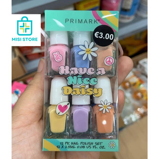 (Hộp 12 lọ) Set Sơn Móng Tay Cho Bé Primark Nail Polish Pháp
