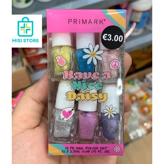 (Hộp 12 lọ) Set Sơn Móng Tay Cho Bé Primark Nail Polish Pháp
