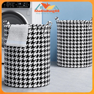  Giỏ đựng đồ hoạ tiết Răng Sói  sọt vải đựng quần áo bẩn đa năng  tiện lợi 