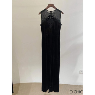 D.chic jumpsuit dài ngực phối tơ thêu hoa ms: 582255