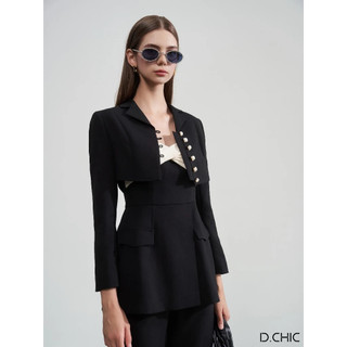D.CHIC Áo khoác lửng cổ 2 ve vẻ MS: 161663