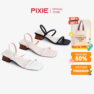 Giày Sandal Cao Gót 3cm Quai Mảnh Pixie H290