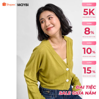 Áo cardigan Maybi suông thun
